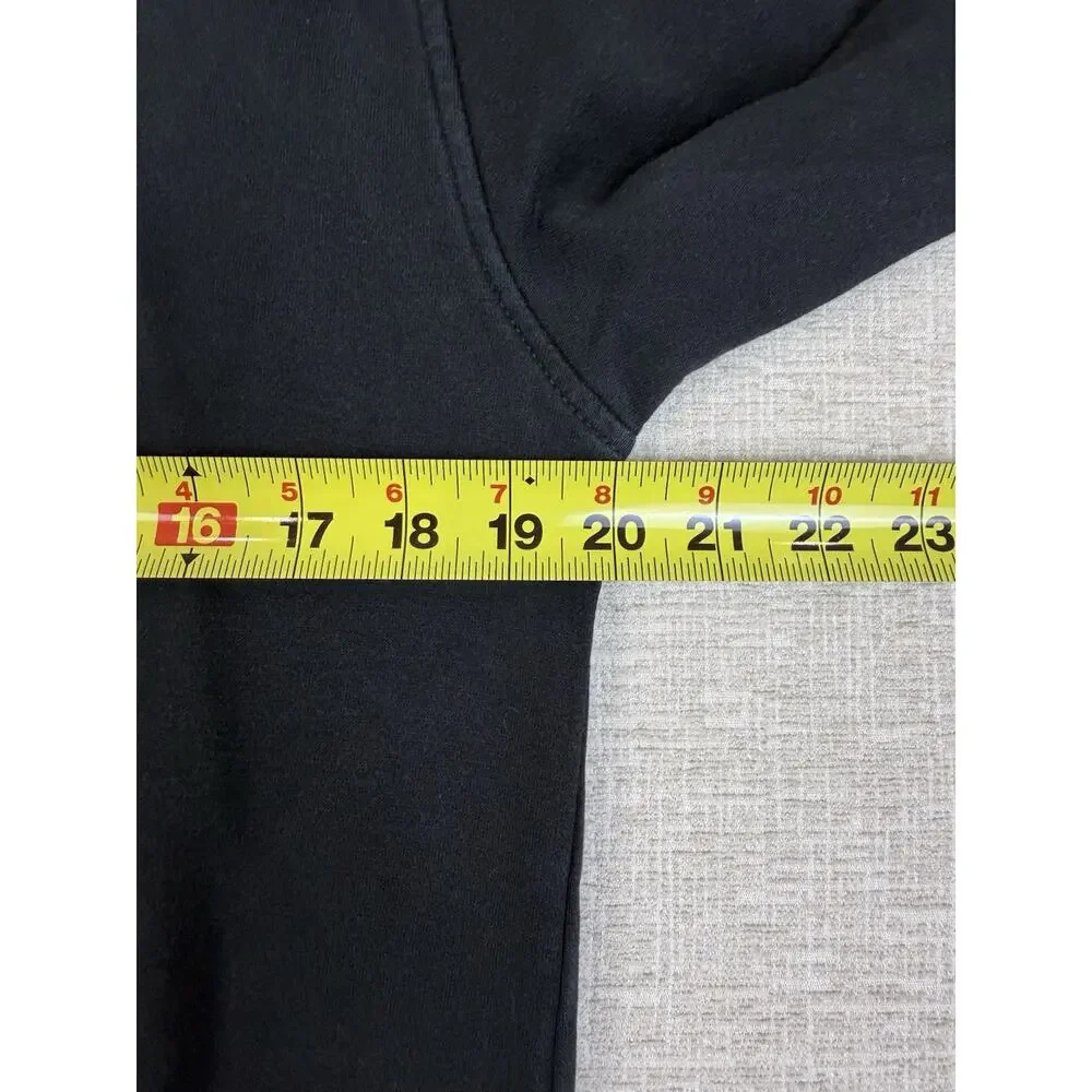 Nike Men’s XL Club Fleece Crewneck Sweatshirt Black White Swoosh Logo
